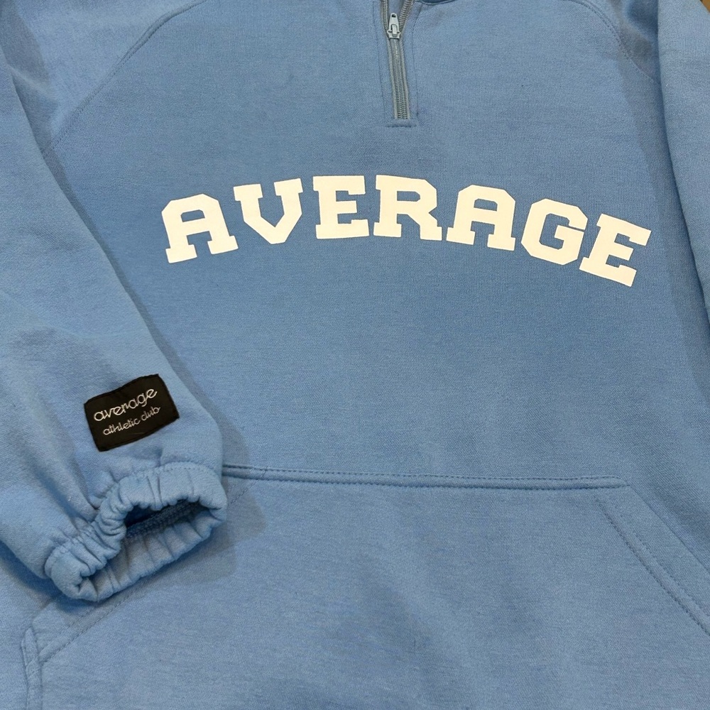 Blue Average Athletic Quarter-Zip Sweatshirt